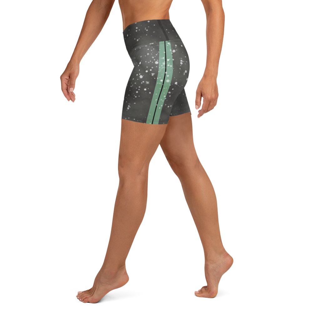 ROYAL ICONIC | Acid Wash Bleach Dye Galaxy Tie Dye Biking Shorts Malibu Side Stripe Seafoam Aether Grey Wash