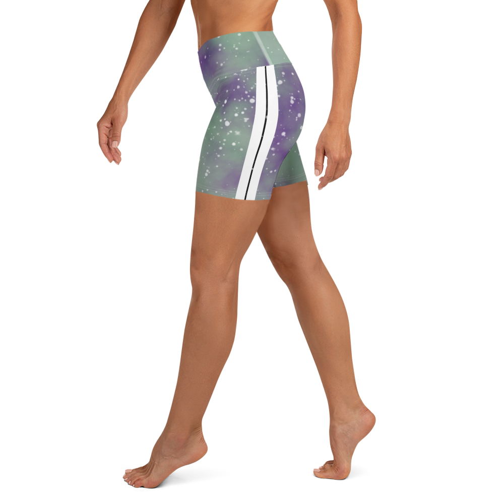 ROYAL ICONIC | Acid Wash Bleach Dye Galaxy Tie Dye Biking Shorts Malibu Side Stripe Ascend Ether 4 Wash