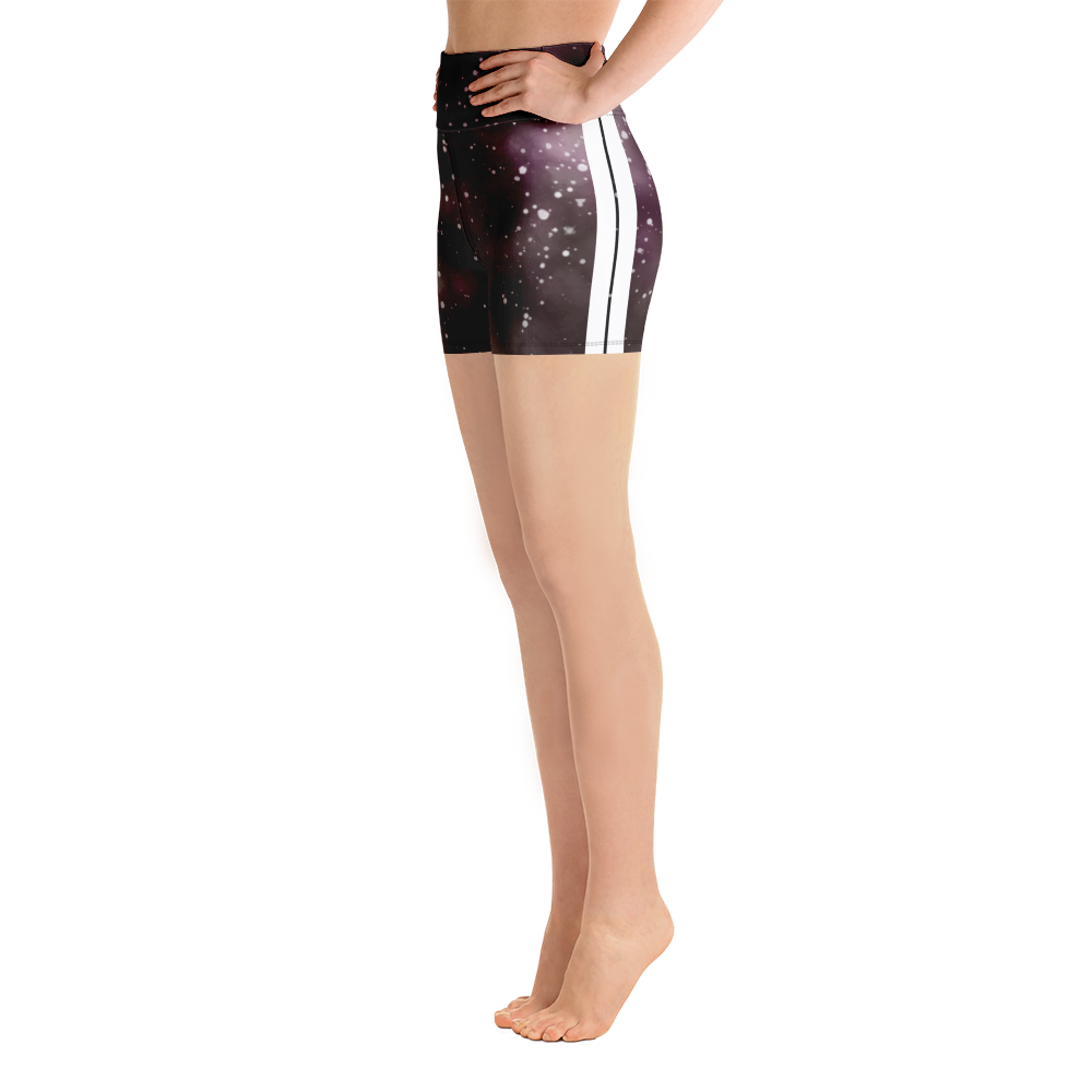 ROYAL ICONIC | Acid Wash Bleach Dye Galaxy Tie Dye Biking Shorts Malibu Side Stripe Ether Cloud Wine Maroon Wash