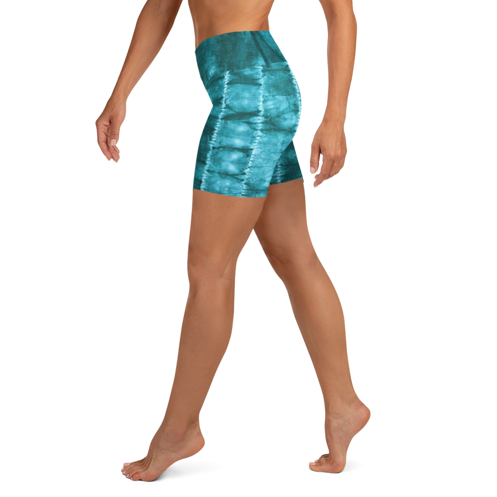 ROYAL ICONIC | Shibori Indigo Ink Tie Dye Biking Shorts SHIBORI 1