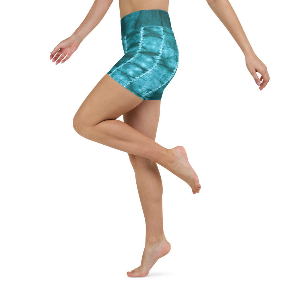 ROYAL ICONIC | Shibori Indigo Ink Tie Dye Biking Shorts SHIBORI 1
