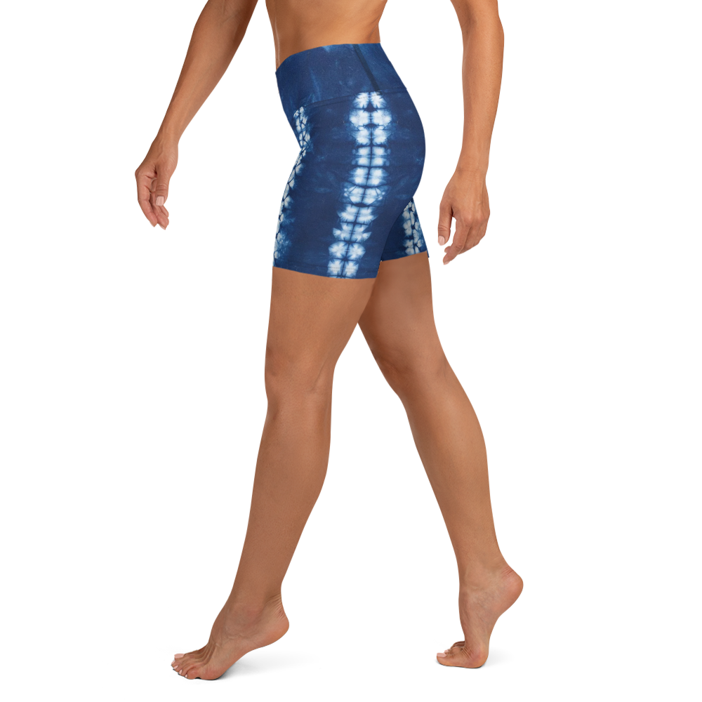 ROYAL ICONIC | Shibori Indigo Ink Tie Dye Biking Shorts SHIBORI 2