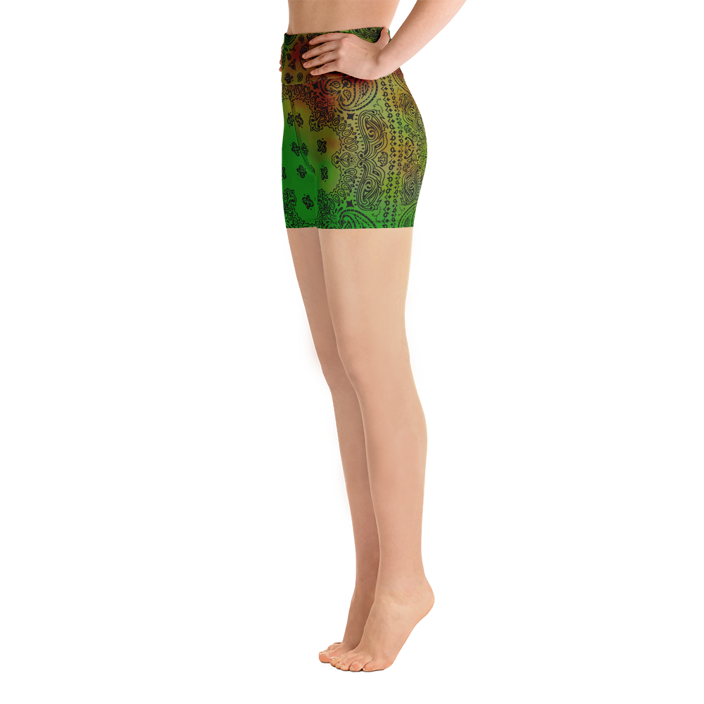 ROYAL ICONIC | OG Candy Bandana Tie Dye Paisley Cloud Dye Biking Shorts Set Alien Gator