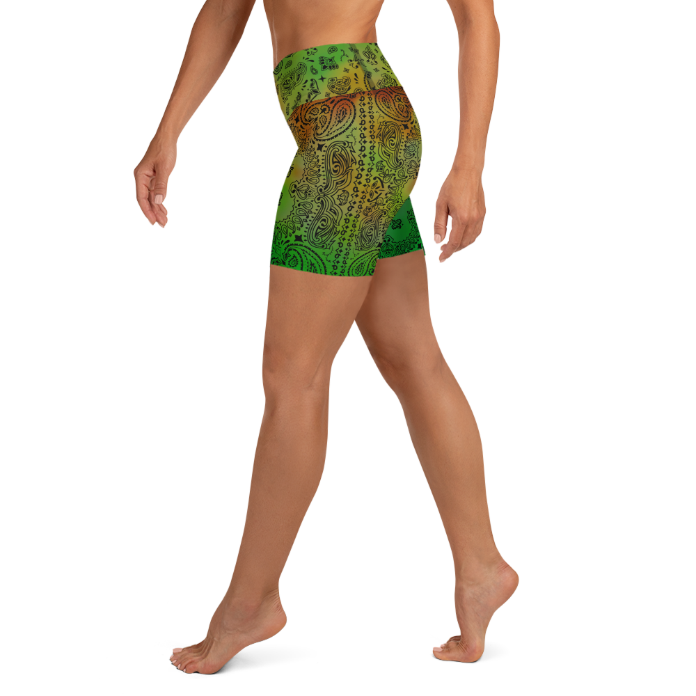 ROYAL ICONIC | OG Candy Bandana Tie Dye Paisley Cloud Dye Biking Shorts Set Alien Gator