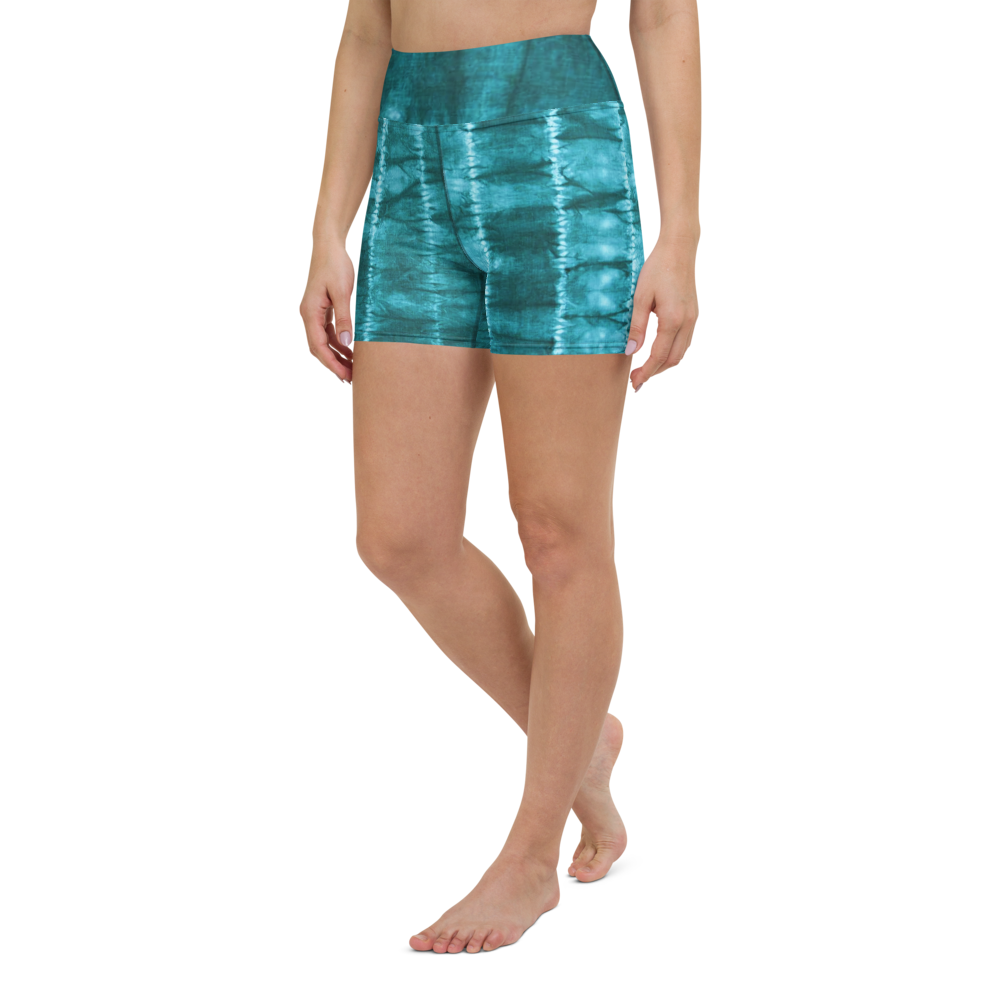 ROYAL ICONIC | Shibori Indigo Ink Tie Dye Biking Shorts SHIBORI 1