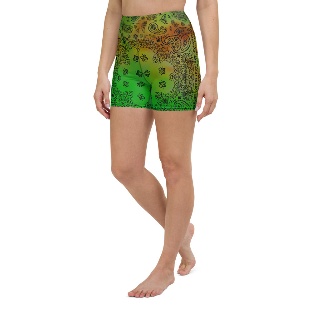 ROYAL ICONIC | OG Candy Bandana Tie Dye Paisley Cloud Dye Biking Shorts Set Alien Gator