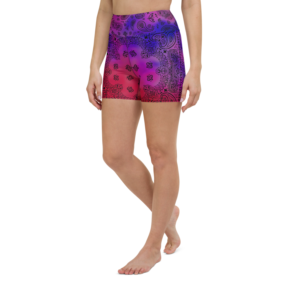 ROYAL ICONIC | OG Candy Bandana Tie Dye Paisley Cloud Dye Biking Shorts Set Brazy Cherry Cola