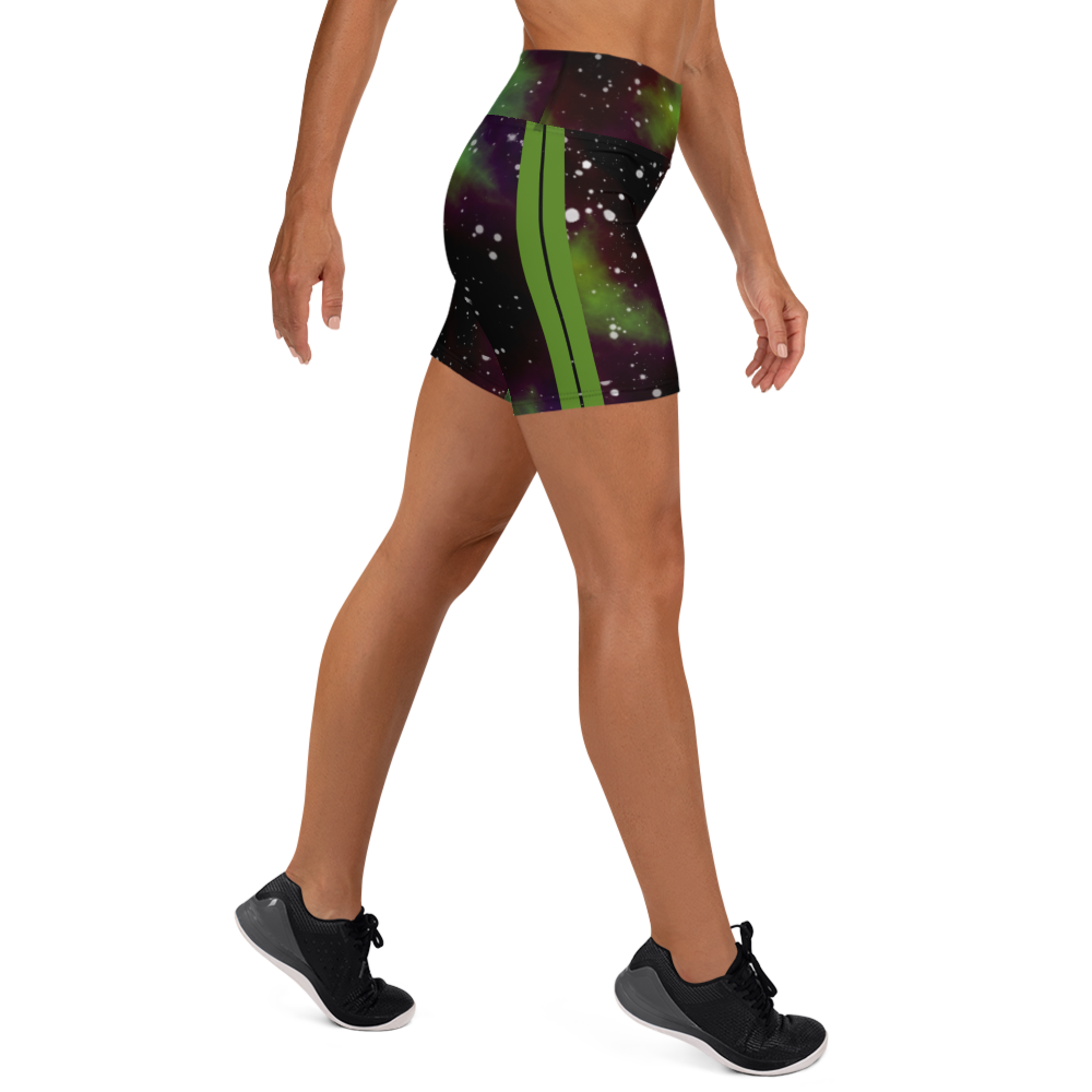 ROYAL ICONIC | Acid Wash Bleach Dye Galaxy Tie Dye Biking Shorts Billie Alien Neon Green