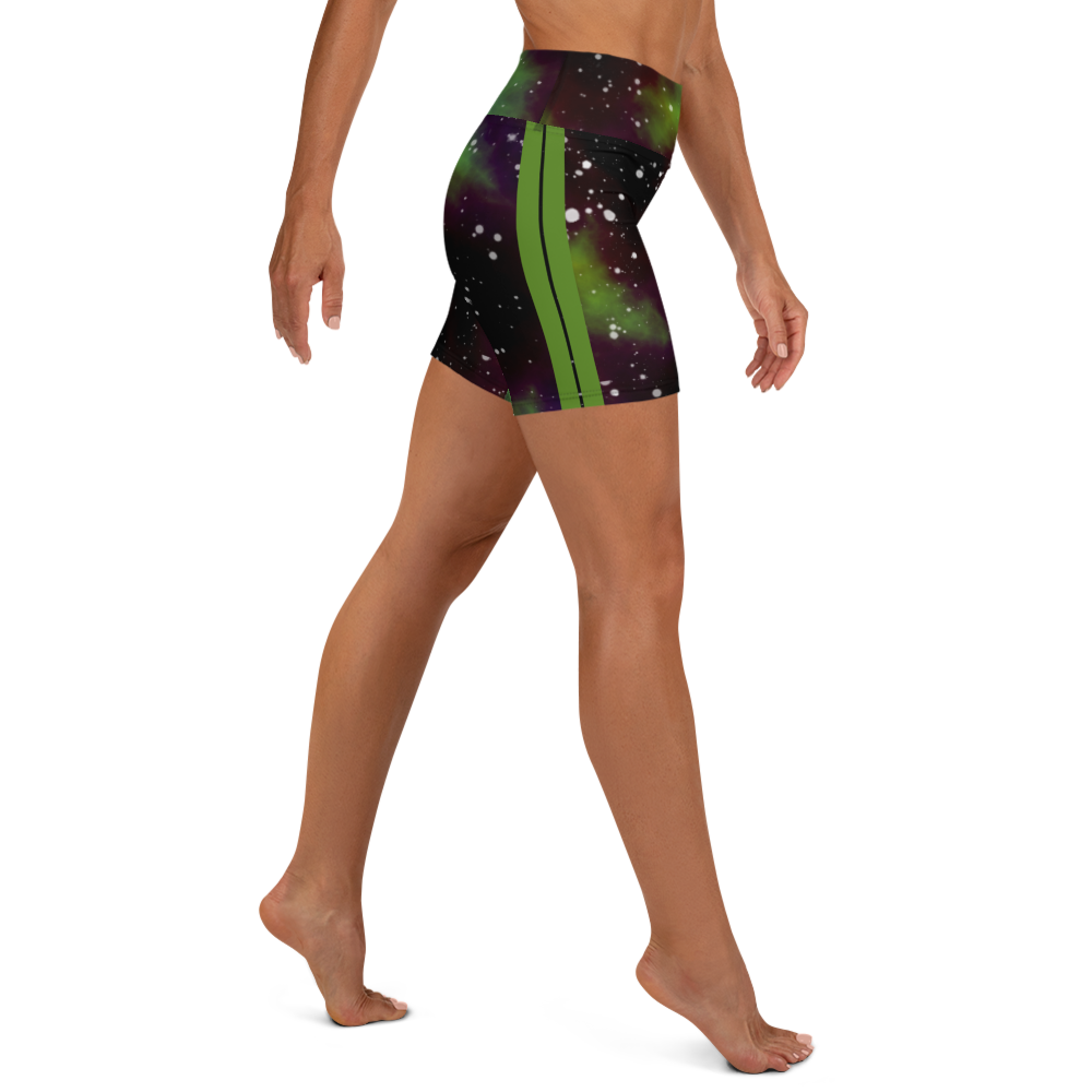 ROYAL ICONIC | Acid Wash Bleach Dye Galaxy Tie Dye Biking Shorts Billie Alien Neon Green