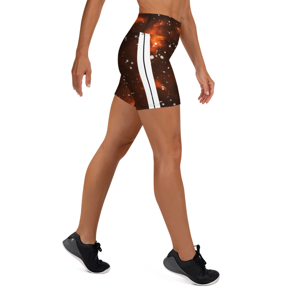 ROYAL ICONIC | Acid Wash Bleach Dye Galaxy Tie Dye Biking Shorts Malibu Side Stripe Custom Bleach