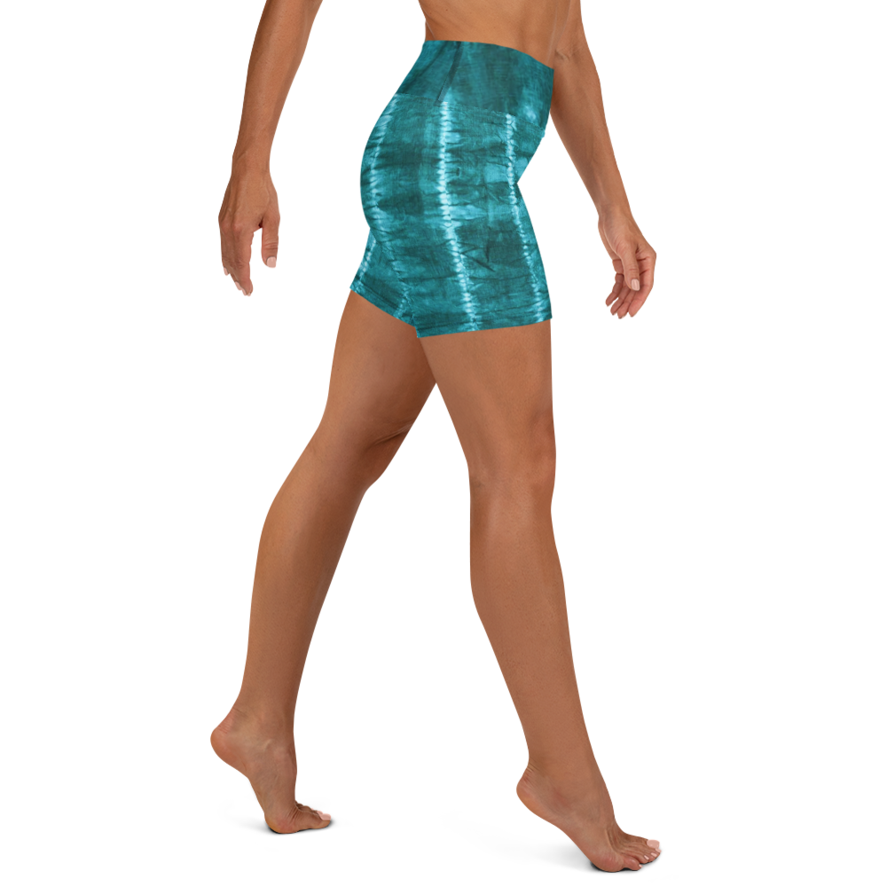 ROYAL ICONIC | Shibori Indigo Ink Tie Dye Biking Shorts SHIBORI 1