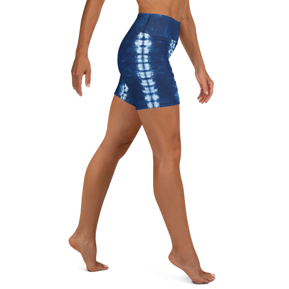 ROYAL ICONIC | Shibori Indigo Ink Tie Dye Biking Shorts SHIBORI 2