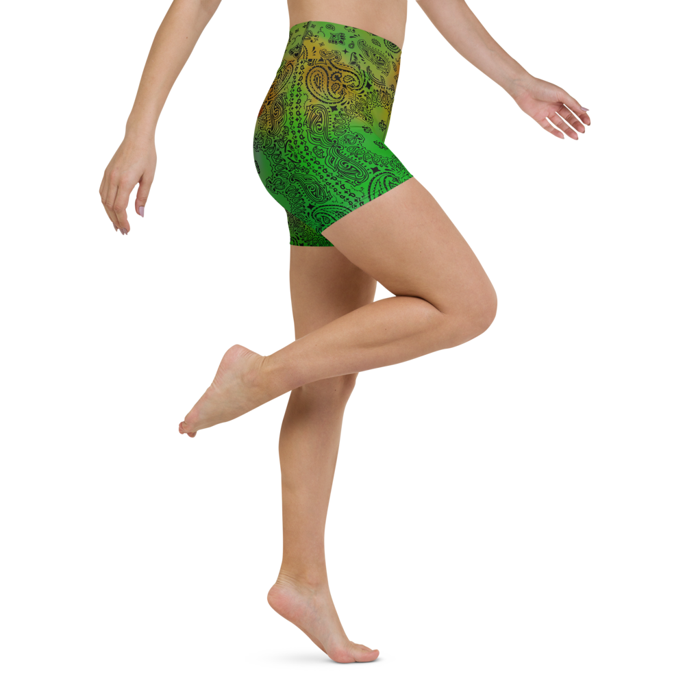 ROYAL ICONIC | OG Candy Bandana Tie Dye Paisley Cloud Dye Biking Shorts Set Alien Gator
