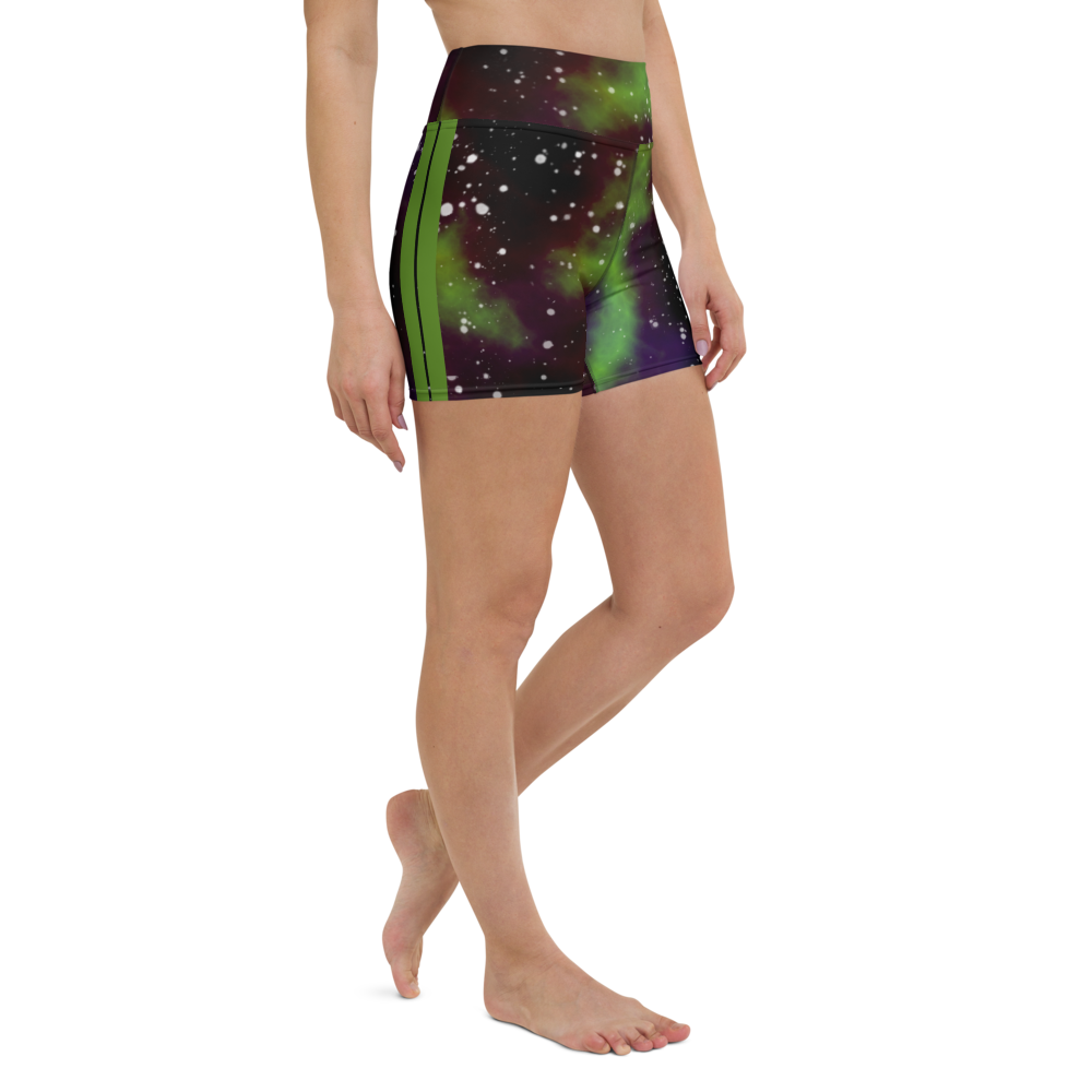 ROYAL ICONIC | Acid Wash Bleach Dye Galaxy Tie Dye Biking Shorts Billie Alien Neon Green