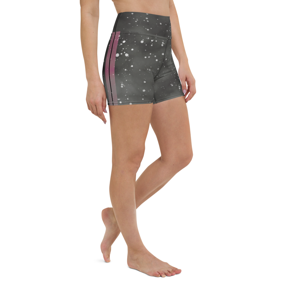 ROYAL ICONIC | Acid Wash Bleach Dye Galaxy Tie Dye Biking Shorts Malibu Side Stripe Pink Aether Grey Wash
