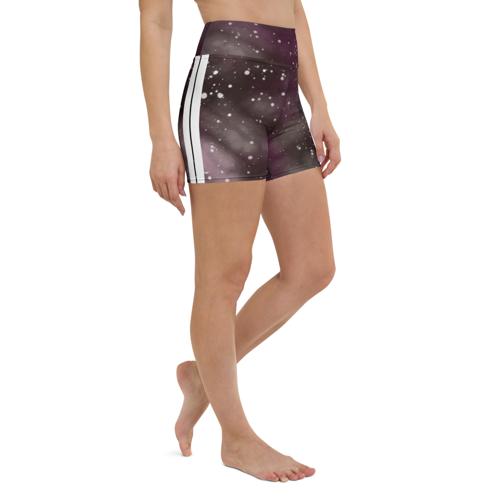 ROYAL ICONIC | Acid Wash Bleach Dye Galaxy Tie Dye Biking Shorts Malibu Side Stripe Ether Cloud Wine Maroon Wash