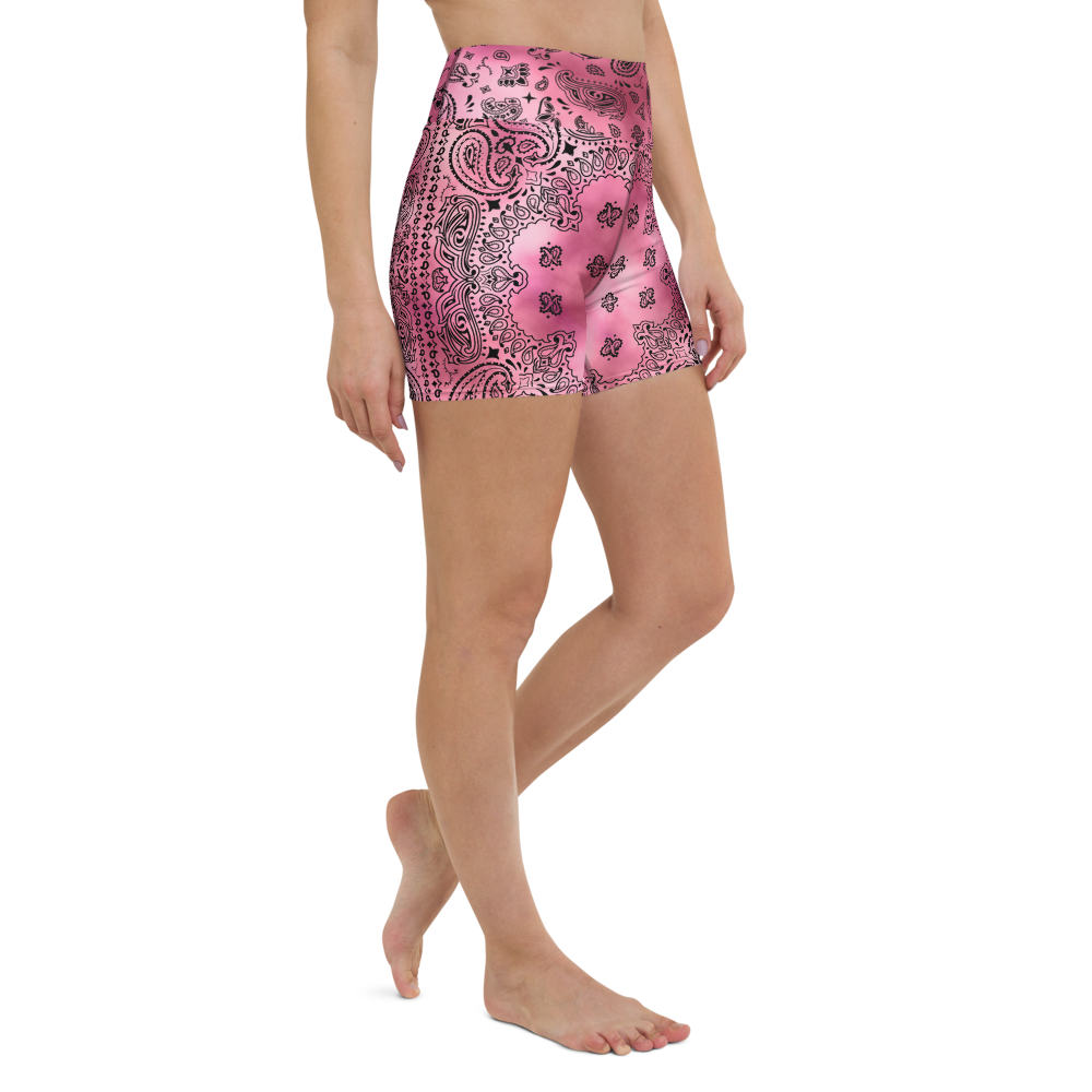 ROYAL ICONIC | OG Candy Bandana Tie Dye Paisley Cloud Dye Biking Shorts Set Pretty in Pink