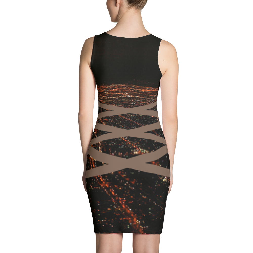 FF BODY CON CITY DRESS LIGHTS LA