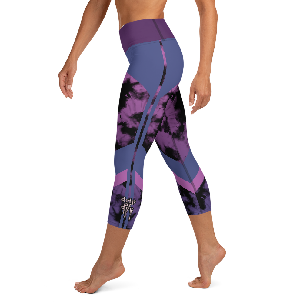 CRXWN | Drip or Dye Max 720 Bubble Pack HER Collection Acid Wash Tye Dye Yoga Capri Leggings