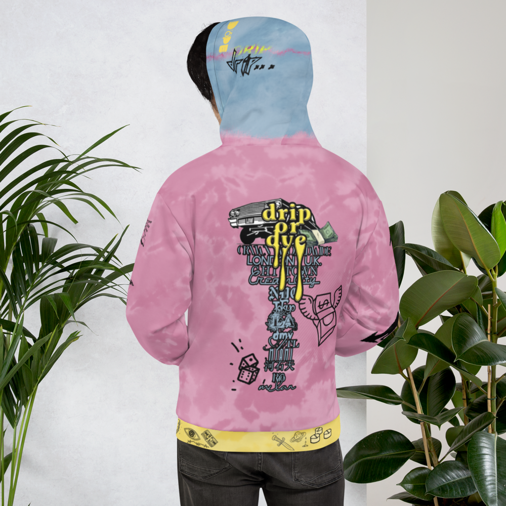CRXWN | Drip or Dye Aerospace 720 Lyrical Lemon Dope Acid Wash UNISEX Hoodie 1