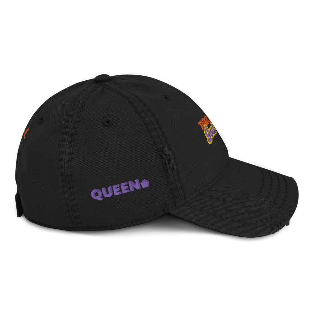 ROYAL WEAR | Empower Thick Thighs Good Vibes Trippy Super Retro Distressed Dad Cap
