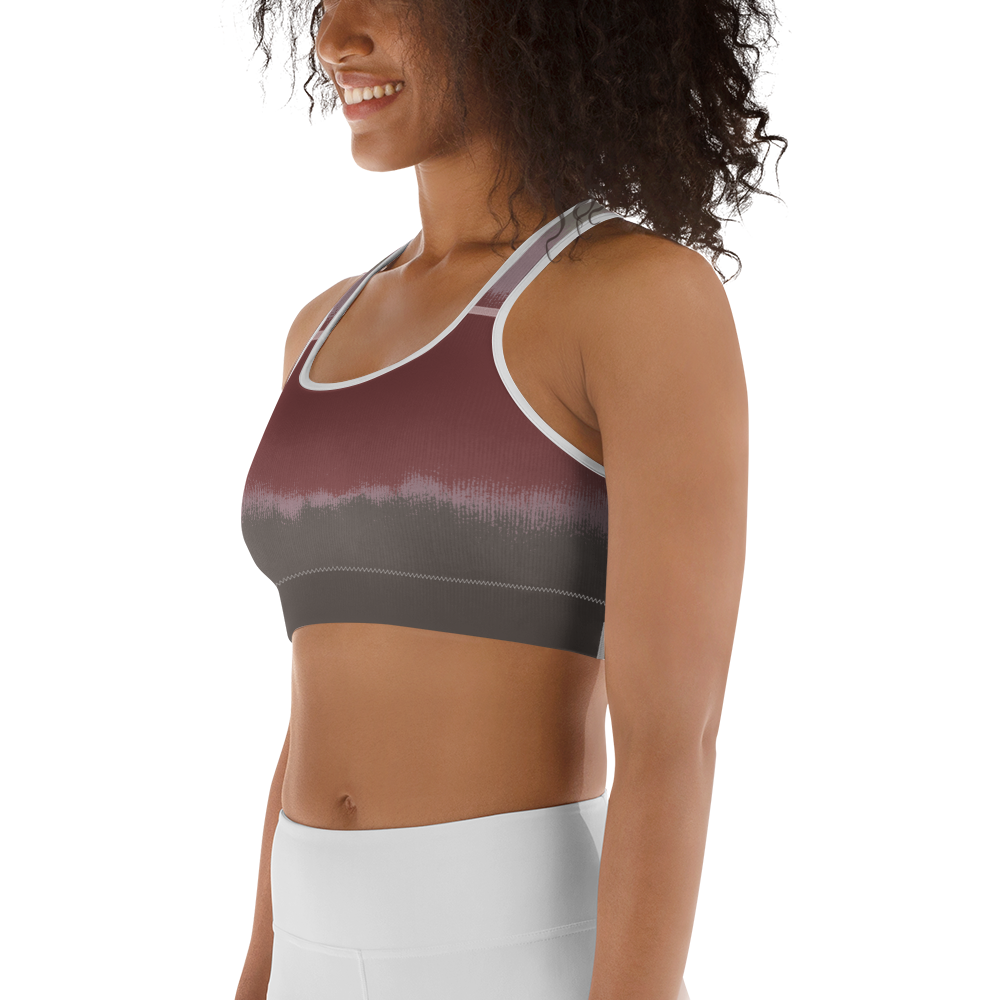 CRXWN | Drip or Dye Max 90 dqm bacon Acid Wash Ice Dye Sports Bra