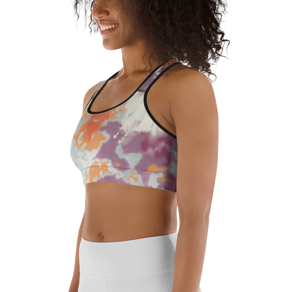 CRXWN | Drip or Dye Max 720 Pistachio HER Collection Acid Wash Tye Dye Sports Bra