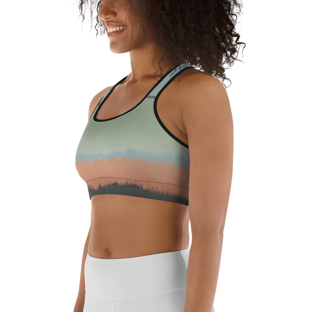 CRXWN | Drip Or Dye SB High Spectrum Easter Ombre Sports Bra Venice Beach Vibez