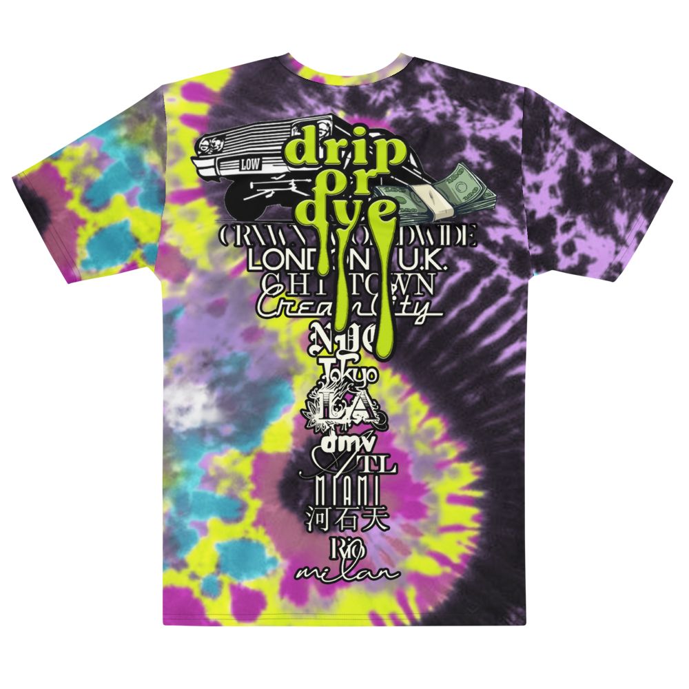 CRXWN | Drip or Dye Custom Tie Dye Crew Neck Jersey Tee 270 React