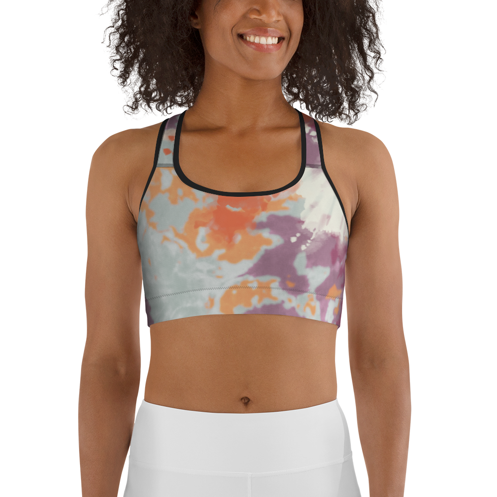 CRXWN | Drip or Dye Max 720 Pistachio HER Collection Acid Wash Tye Dye Sports Bra