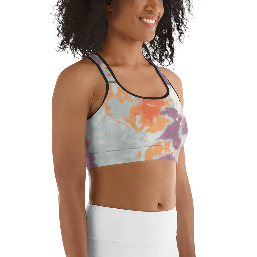CRXWN | Drip or Dye Max 720 Pistachio HER Collection Acid Wash Tye Dye Sports Bra