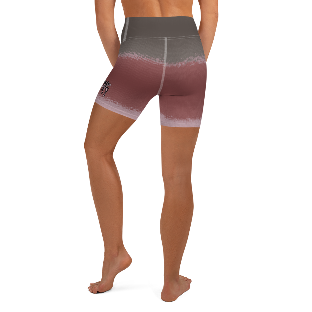 CRXWN | Drip or Dye Max 90 dqm bacon Acid Wash Ice Dye Yoga Shorts
