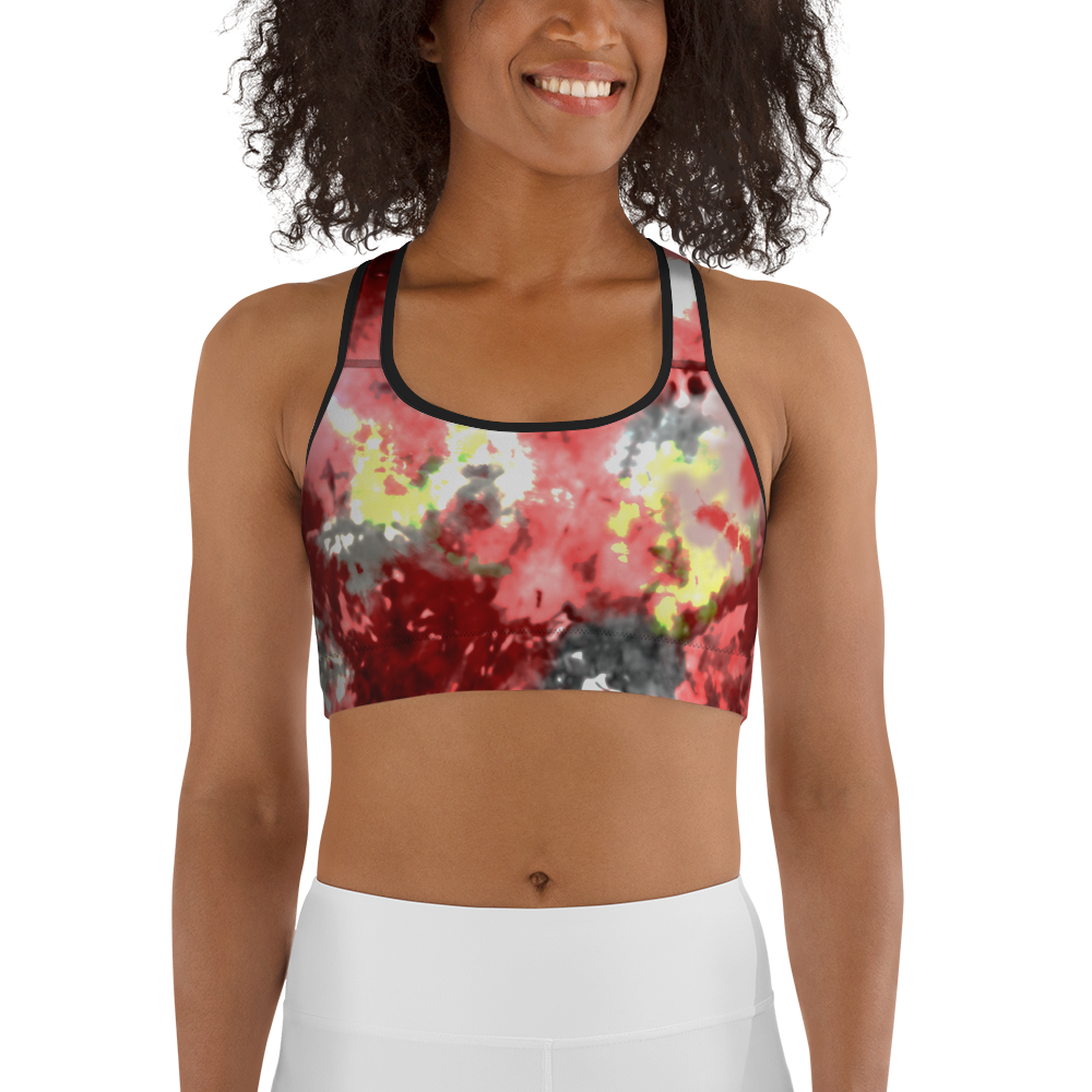 CRXWN | Drip or Dye Max Verona Guava Ice HER Collection Acid Wash Tye Dye Sports Bra