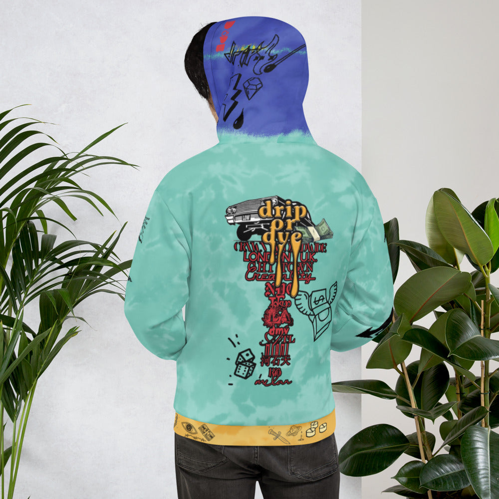 CRXWN | Drip or Dye Max 270 React Bauhaus Acid Wash UNISEX Hoodie