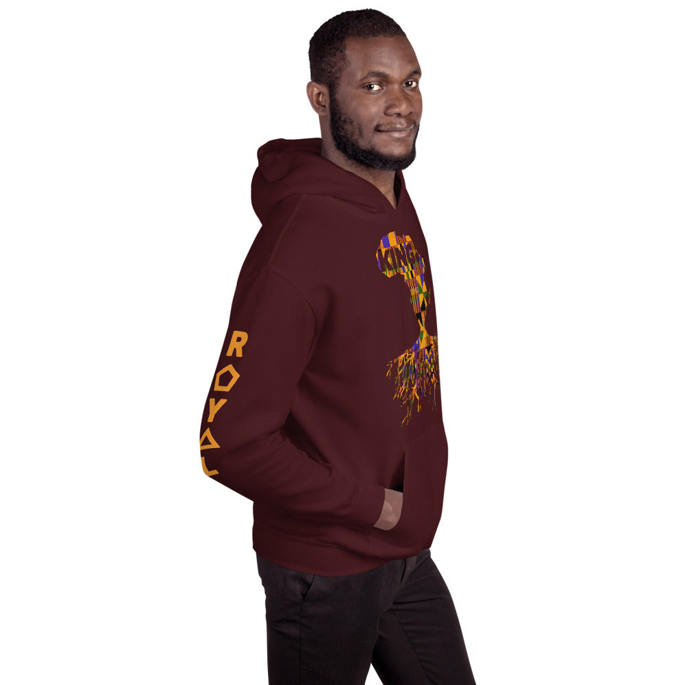 ROYAL. | Nu Afrique CRXWN and ROOTS | King Hoodie Kente (4 VARIETIES)