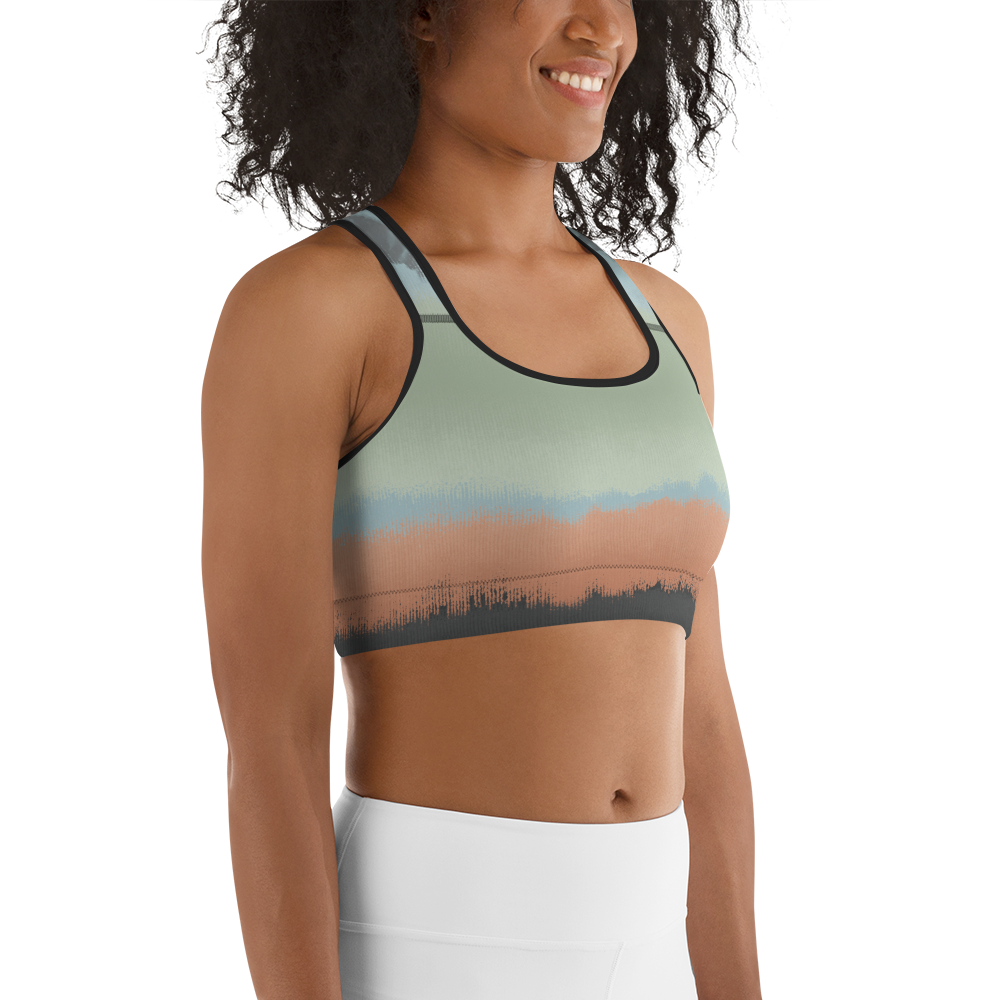 CRXWN | Drip Or Dye SB High Spectrum Easter Ombre Sports Bra Venice Beach Vibez