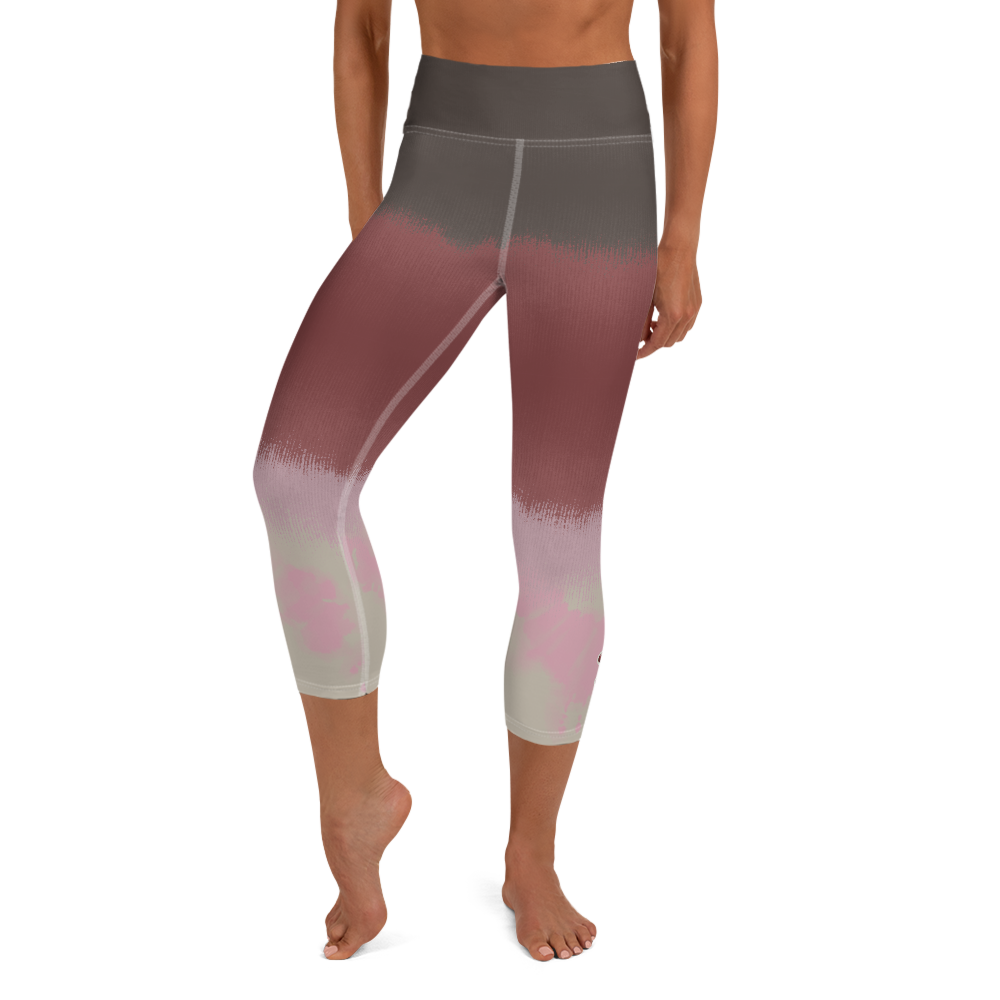 CRXWN | Drip or Dye Max 90 dqm bacon Acid Wash Ice Dye Yoga Capri Leggings