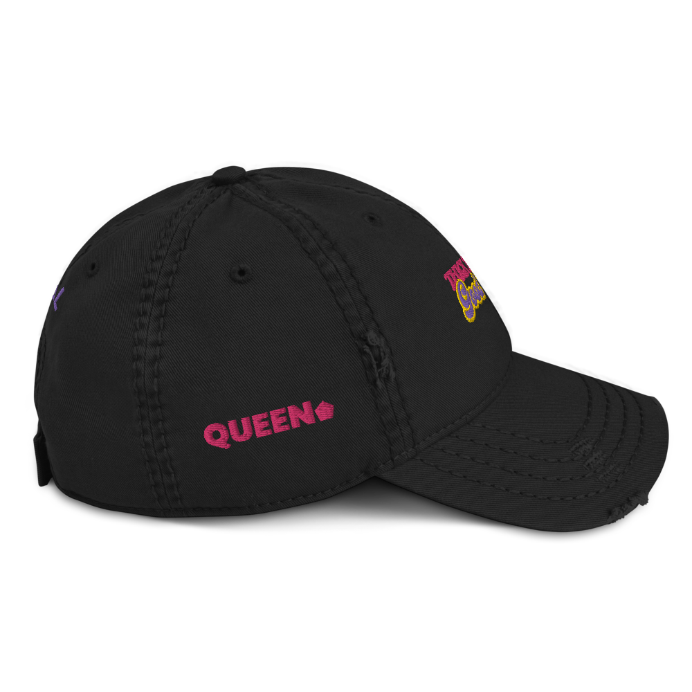 ROYAL WEAR | Empower Thick Thighs Good Vibes Trippy Super Retro Distressed Dad Cap
