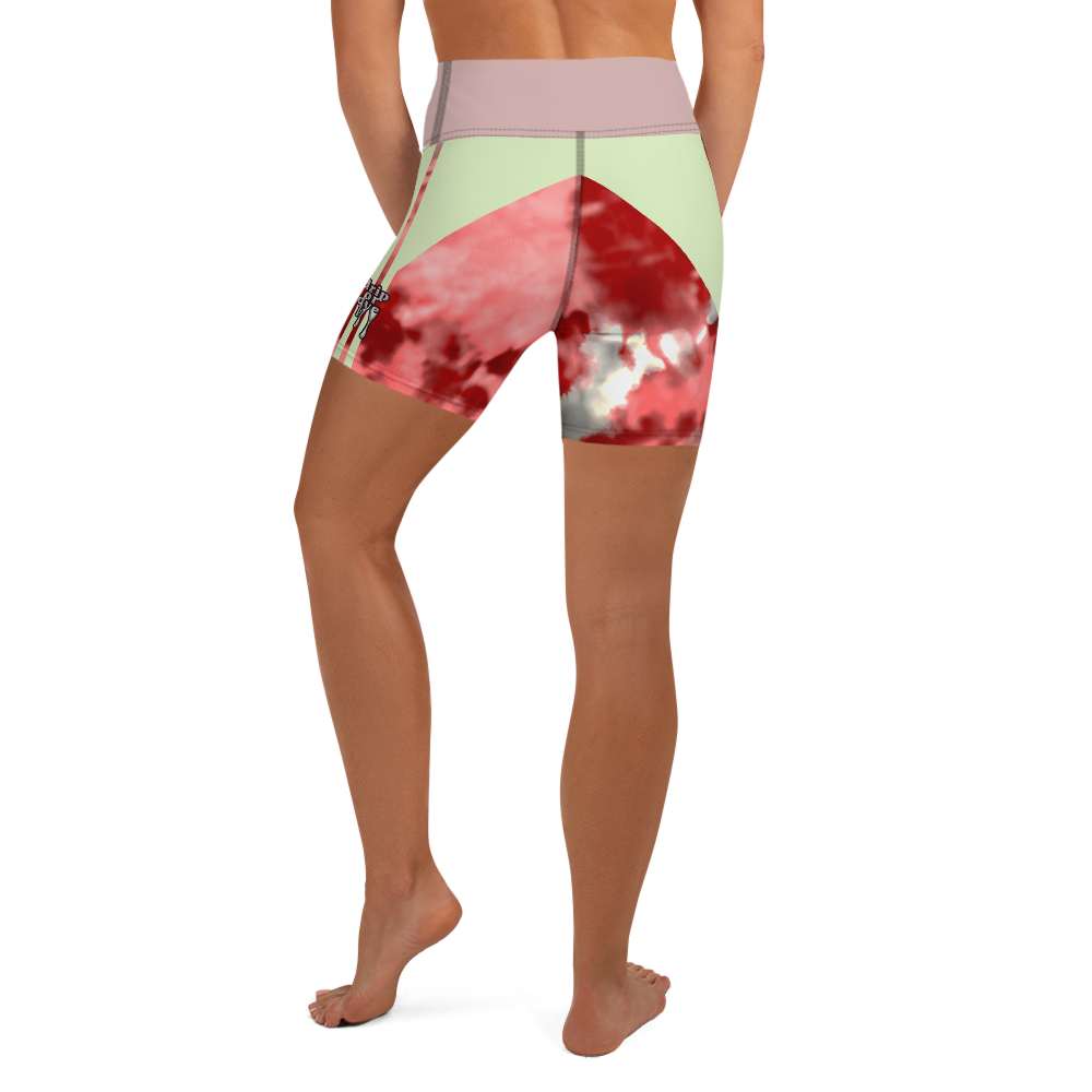 CRXWN | Drip or Dye Max Verona Guava Ice HER Collection Acid Wash Tye Dye Yoga Shorts