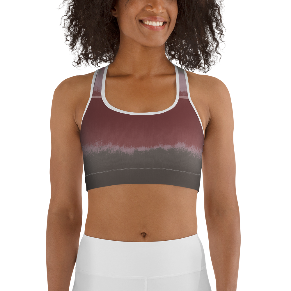 CRXWN | Drip or Dye Max 90 dqm bacon Acid Wash Ice Dye Sports Bra