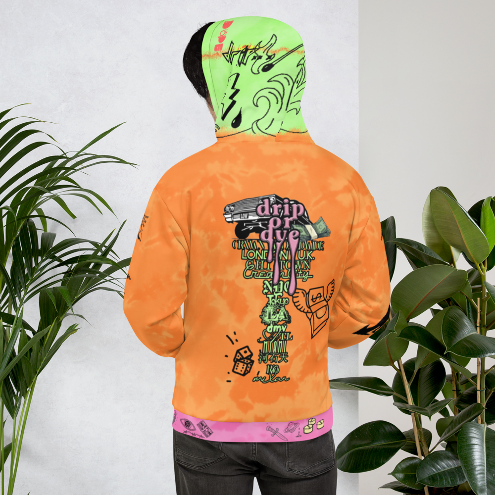 CRXWN | Drip or Dye Max 90 PRM Platinum Dope Acid Wash UNISEX Hoodie