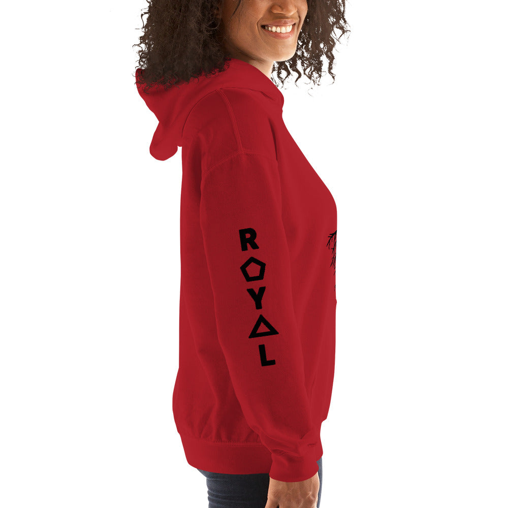 ROYAL. | Nu Afrique CRXWN and ROOTS | Queen Hoodie Black (2 VARIETIES)