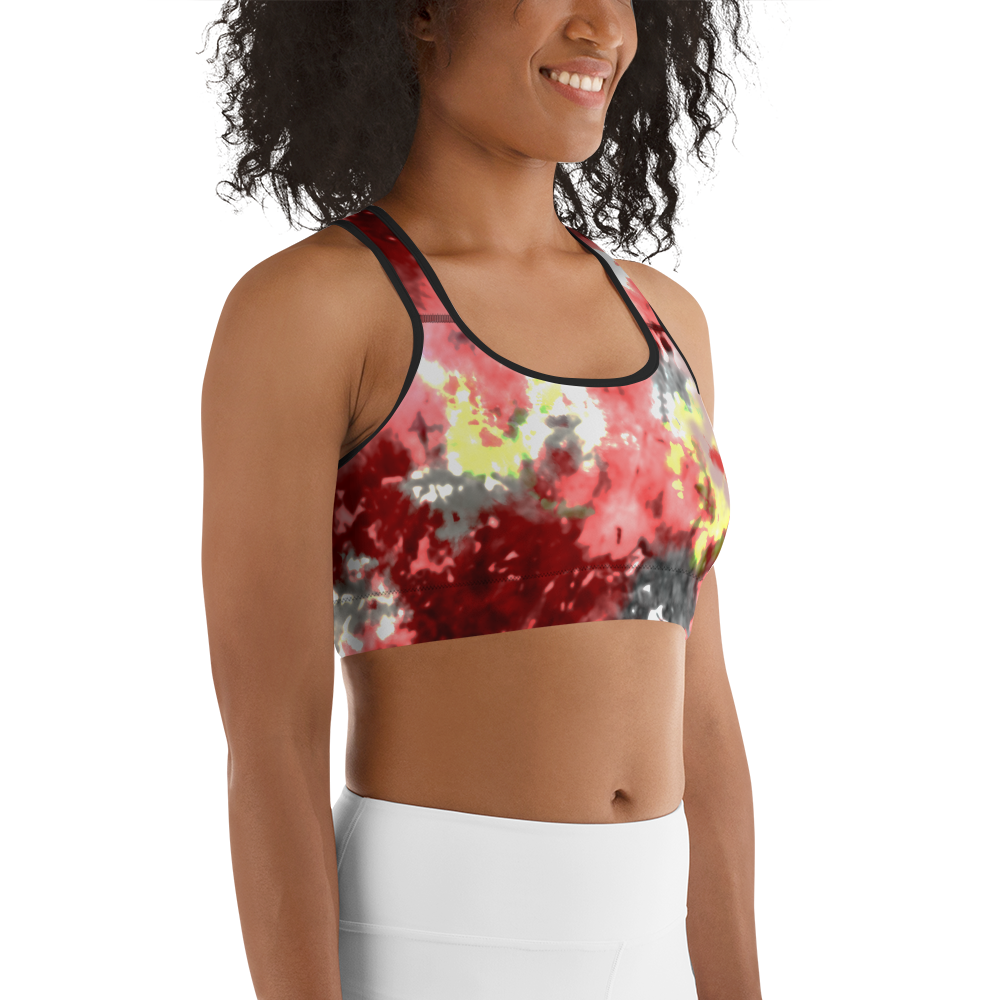 CRXWN | Drip or Dye Max Verona Guava Ice HER Collection Acid Wash Tye Dye Sports Bra