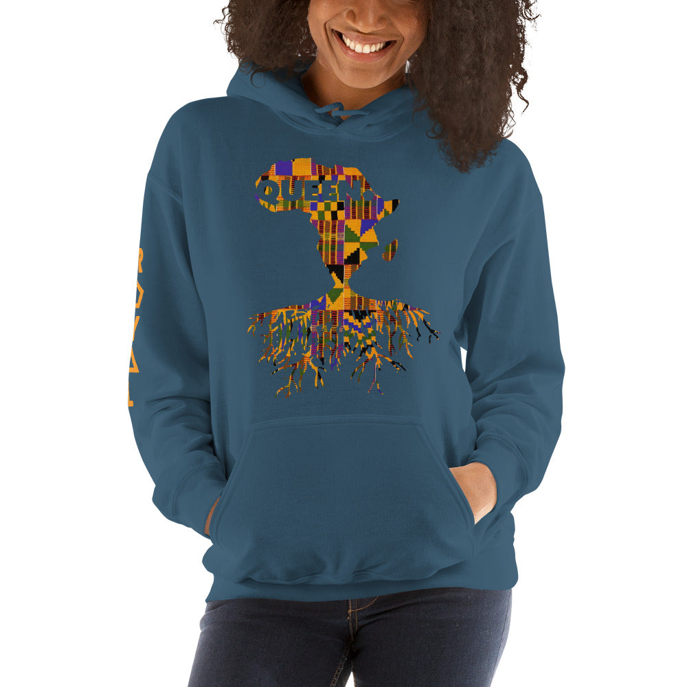 ROYAL. | Nu Afrique CRXWN and ROOTS | Queen Hoodie Kente (4 VARIETIES)