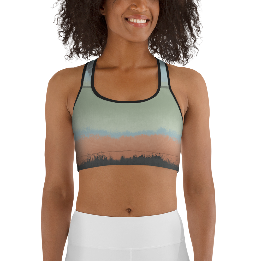 CRXWN | Drip Or Dye SB High Spectrum Easter Ombre Sports Bra Venice Beach Vibez