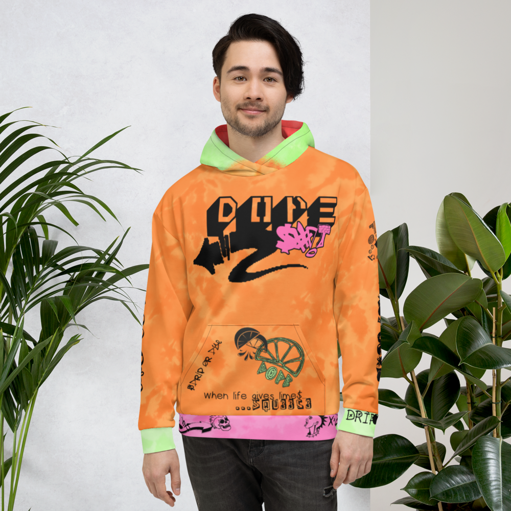 CRXWN | Drip or Dye Max 90 PRM Platinum Dope Acid Wash UNISEX Hoodie