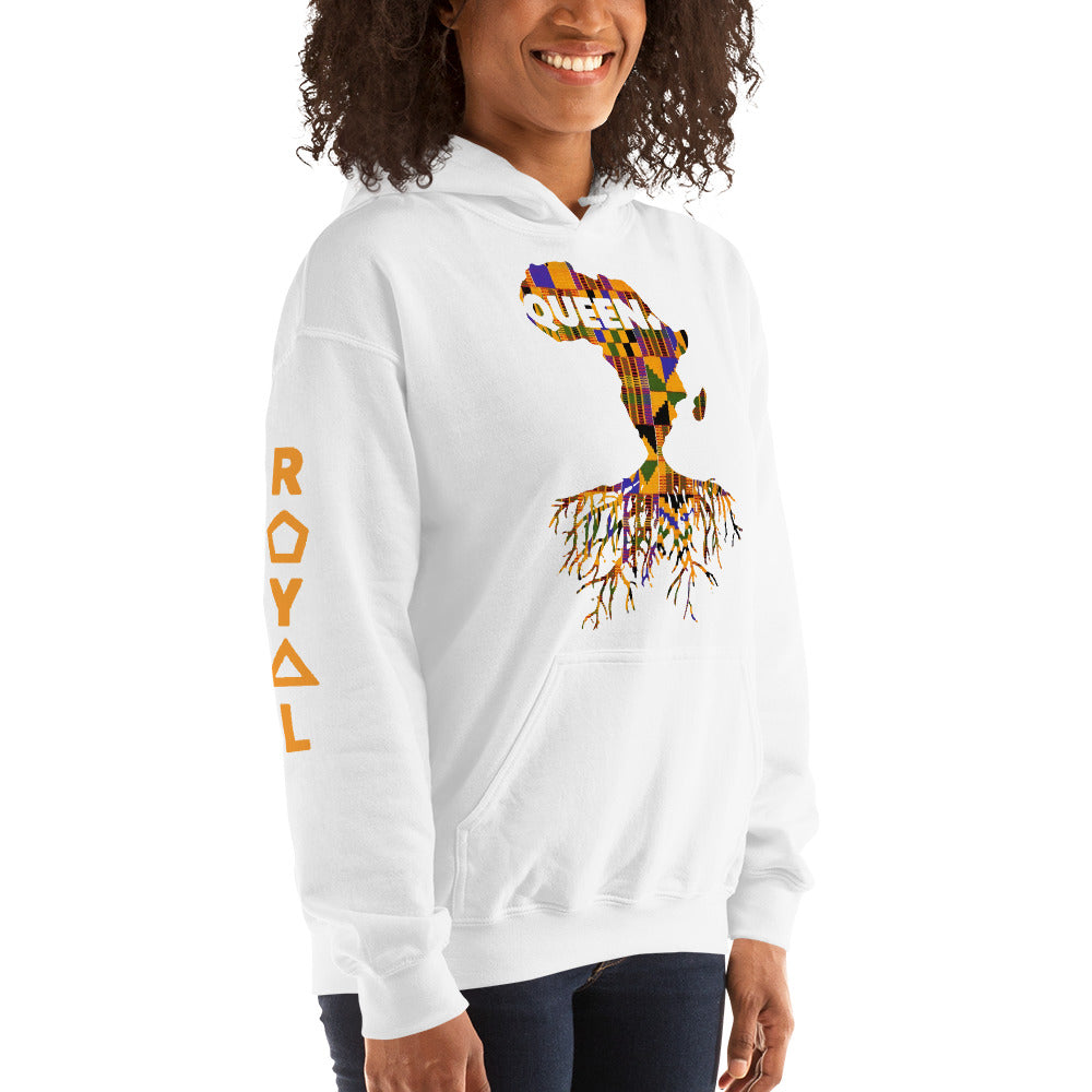ROYAL. | Nu Afrique CRXWN and ROOTS | Queen Hoodie Kente (4 VARIETIES)