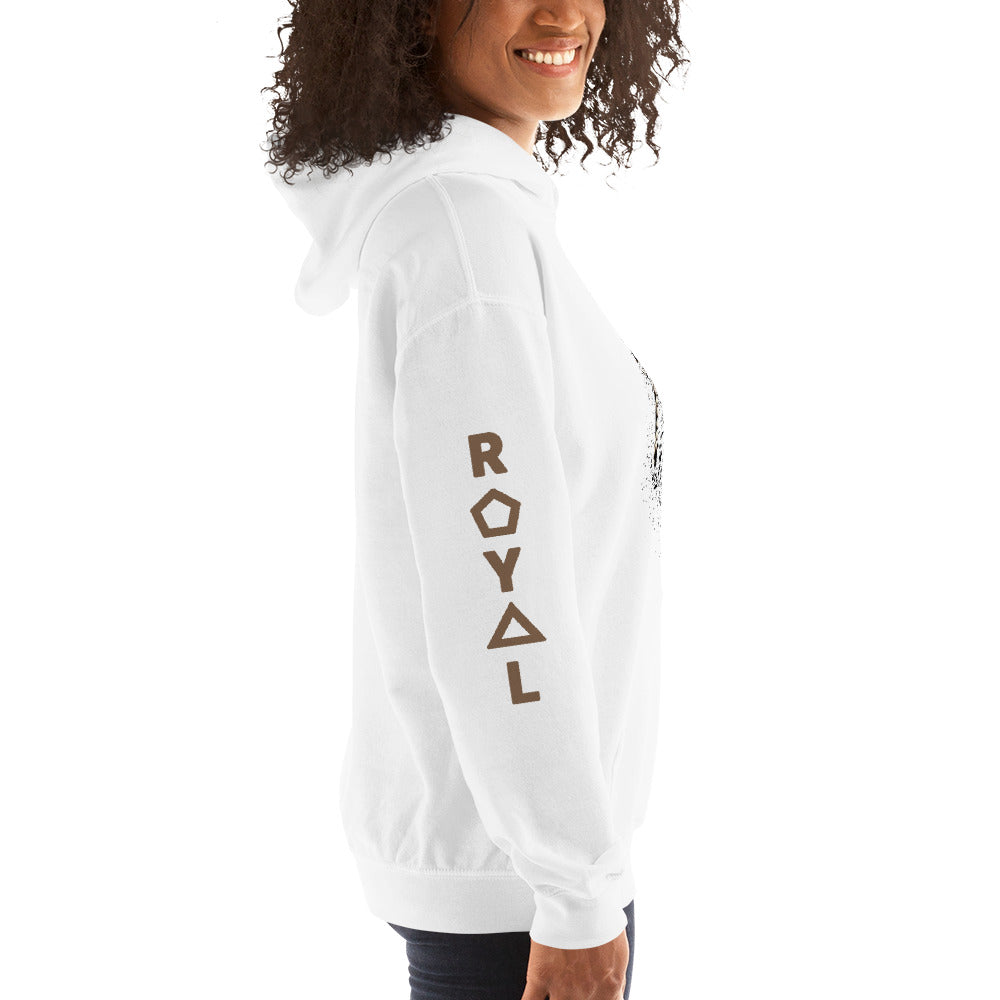 .R.O.Y.A.L. QUEEN DRIP HOODIE HUMAN-IMAL COBRA WH