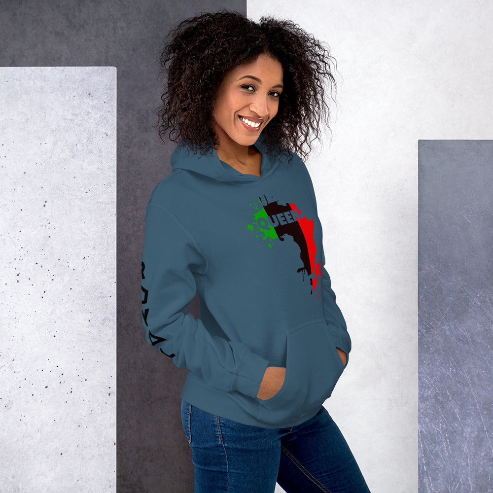 .R.O.Y.A.L. melanin magic CONSCIOUS QUEEN VARIETY UNISEX COLOR HOODIES