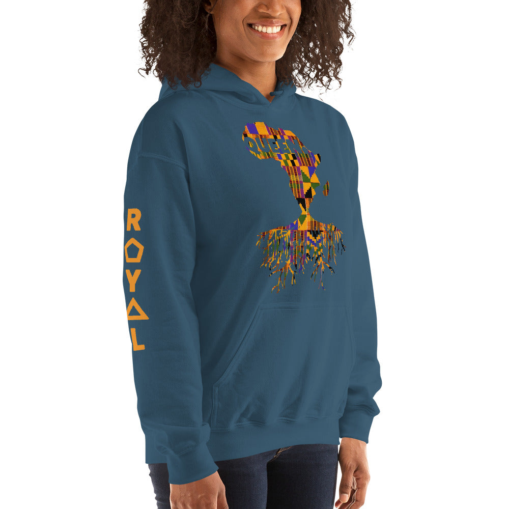 ROYAL. | Nu Afrique CRXWN and ROOTS | Queen Hoodie Kente (4 VARIETIES)